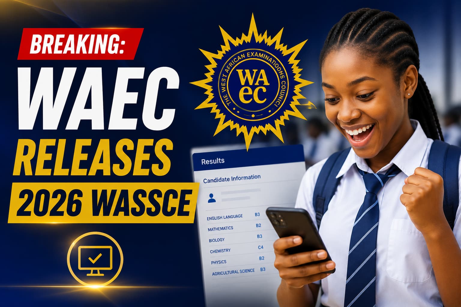 BREAKING: WAEC Releases 2026 WASSCE Results, See How to Check Yours Now in 5 Steps